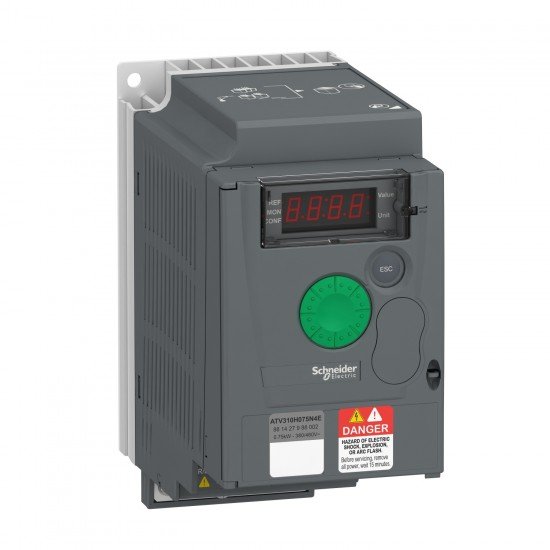 ATV310HU22N4E variable speed drive, Easy Altivar 310, 2.2kW, 3hp, 380...460V, 3 phase, without filter 