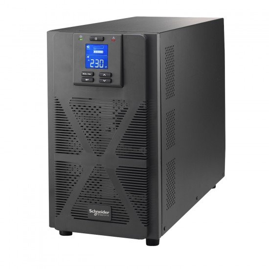 SRVS1KIL Easy UPS 1 Ph On-Line, 1000VA, Tower, 230V, 3x IEC C13 outlets, Intelligent Card Slot, LCD, Extended runtime 