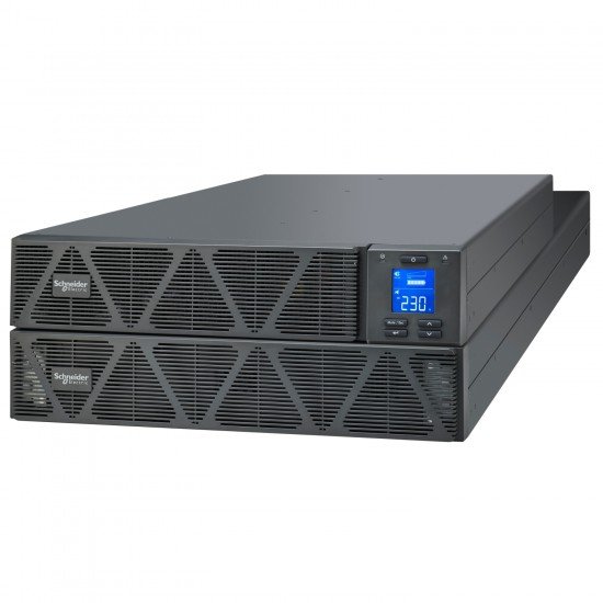 SRVS10KRIRK Easy UPS 1 Ph On-Line, 10kVA/10kW, Rackmount 5U, 230V, 1x Hard wire 3-wire(1P+N+E) outlet, Intelligent Card Slot, LCD, W/ rail kit