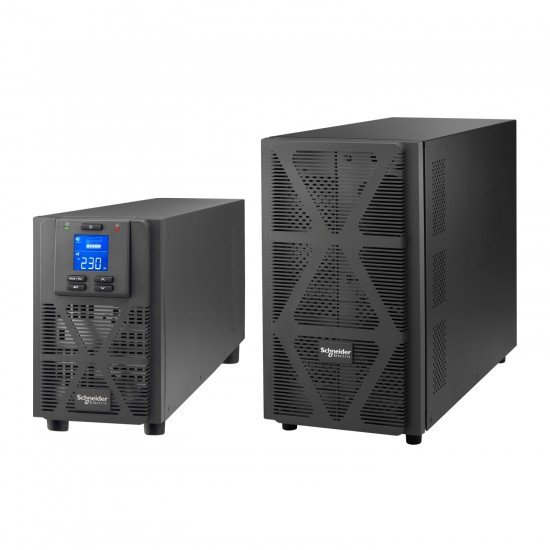 SRVS2KIL Easy UPS 1 Ph On-Line, 2000VA, Tower, 230V, 4x IEC C13 outlets, Intelligent Card Slot, LCD, Extended runtime 