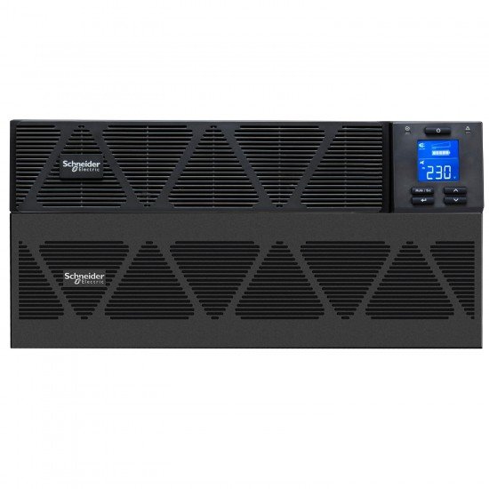 SRVS10KRILRK Easy UPS 1 Ph On-Line, 10kVA/10kW, Rackmount 5U, 230V, 1x Hard wire 3-wire(1P+N+E) outlet, Intelligent Card Slot, LCD, Extended Runtime, W/ rail kit