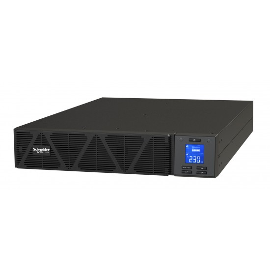 SRVS1KRIRK Easy UPS 1 Ph On-Line, 1000VA, Rackmount 2U, 230V, 3x IEC C13 outlets, Intelligent Card Slot, LCD, W/ rail kit 