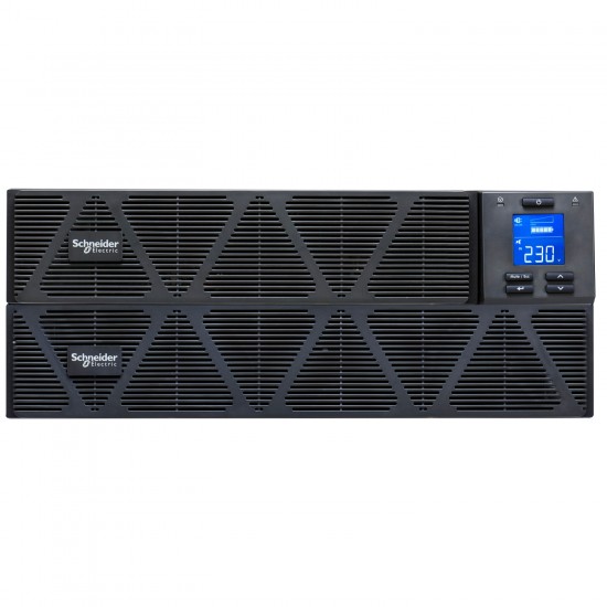 SRVS1KRILRK Easy UPS 1 Ph On-Line, 1000VA, Rackmount 4U, 230V, 3x IEC C13 outlets, Intelligent Card Slot, LCD, Extended runtime, W/ rail kit