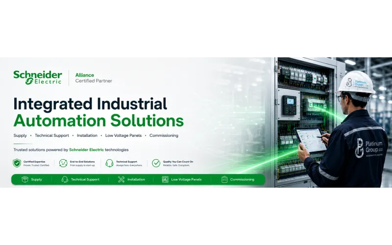 some of platinum group solutions by Shneider electric components panels, PLC commissioning and start up