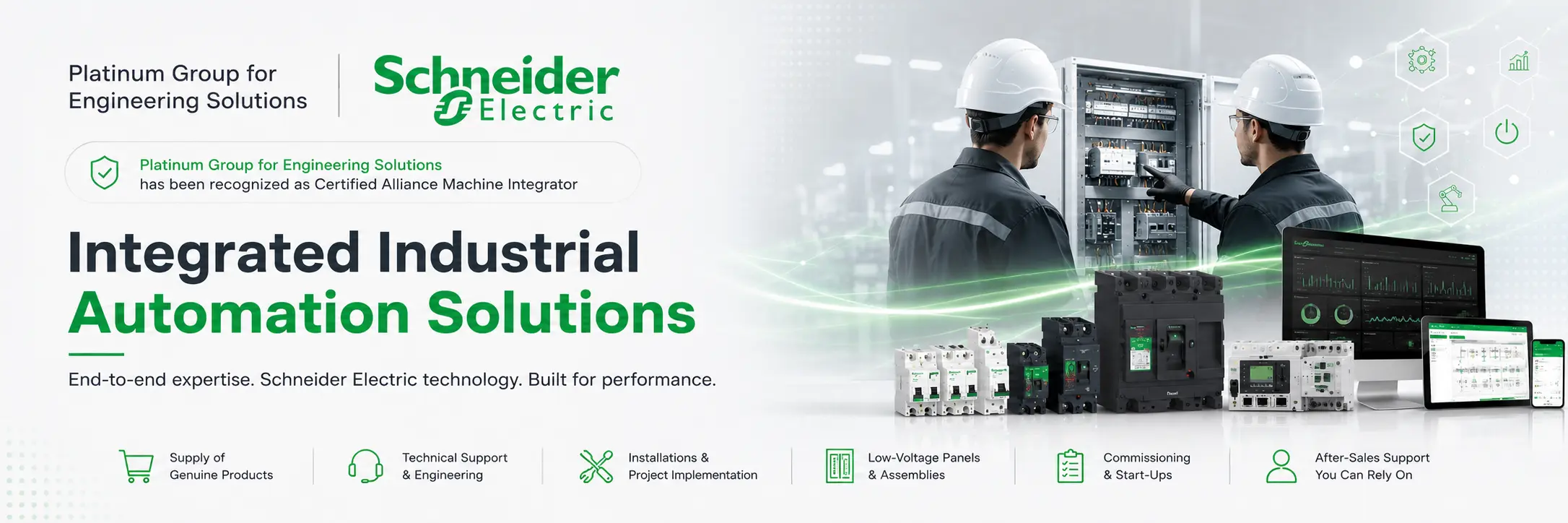 Some of Platinum Group's work in control electric panel building, commissioning and startups.