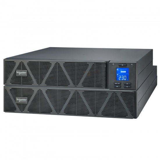 SRVS2KRILRK Easy UPS 1 Ph On-Line, 2000VA, Rackmount 4U, 230V, 4x IEC C13 outlets, Intelligent Card Slot, LCD, Extended runtime, W/ rail kit